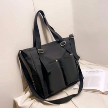 Women Shoulder Bag Female Bag Shoppers Simple Fashion Zipper Handbags Sh... - £33.31 GBP