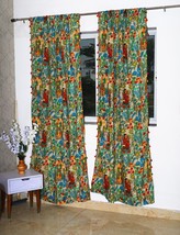 Frida Kahlo Boho Bohemian Living Room Cotton Printed Window Curtains wit... - $39.00
