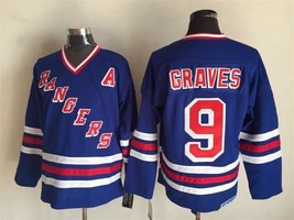 Rangers #9 Adam Graves Jersey Old Style Uniform Blue - $49.00