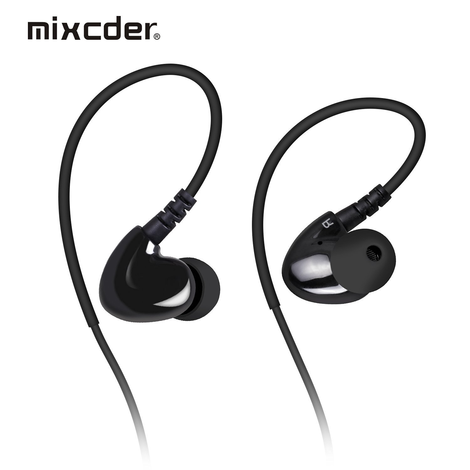 Mixcder SH302 Noise Isolating In-Ear Workout Headphones with Memory Wire - £13.54 GBP