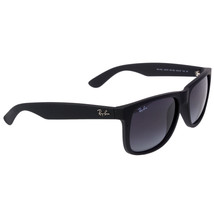 RayBan RB4165 Justin New Wayfarer Sunglasses 54mm (Rubber, Black/Gray, Gradient) - £95.70 GBP