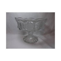Fostoria Glass LIBERTY COIN PEDESTAL COMPOTE dish 1887 Eagle &amp; Torch fru... - £36.17 GBP