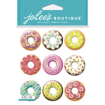 Jolee&#39;s Boutique Dimensional Stickers-Donuts - $19.36