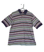 Vintage 80s Slammer Men&#39;s XL Striped Textured Polo Shirt, Munsingwear Retro - $36.67 CAD