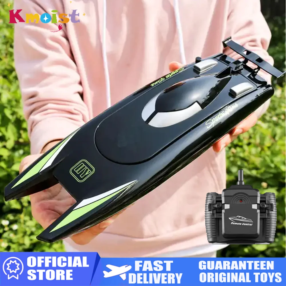 Boys Toy Gifts 2.4G Radio RC Boat High Speed Speedboat Large Capacity Batte - £39.71 GBP+