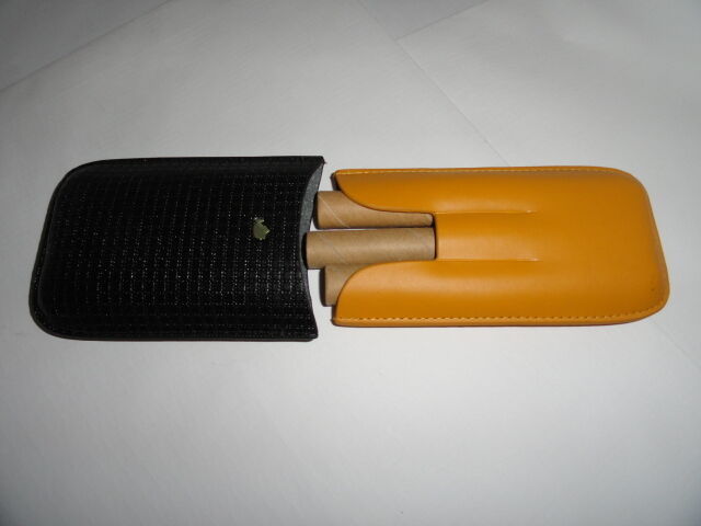 Black &amp; Gold Leather Case - $74.50