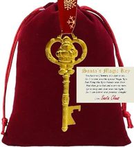 Golden Santa Magic Key/Bottle Opener Hanging Christmas Ornament Traditio... - $9.87