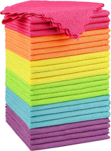Microfiber Cleaning Cloth 24 Pack, Highly Absorbent Cleaning Supplies, L... - $196.22 MXN
