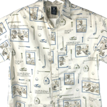Bugs Bunny Golf Vtg Warner Brothers Store Button Shirt size Medium Mens Taz 1998 - £27.96 GBP