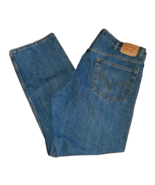 Levis 505 Jeans Regular Fit Blue Cotton Denim Red Tab Size 42x32 Zip Fly *p3 - $14.80