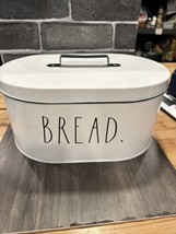 Rae Dunn Bread Box - Rustic White Metal - Large 15 x 7 x 10 Inches - £30.14 GBP