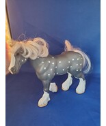 1996 Dapple Gray Clydesdale Horse with White Mane  - $20.58 CAD