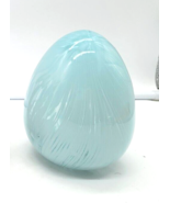 Egg Shaped Art Glass Figurine  Blue Swirl 5.5&quot; tall Hollow inside - €15,69 EUR