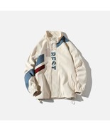 Vintage Letter Print Patchwork Jacket - €30,13 EUR Vintage Letter Print Patchwork Jacket - €30,13 EUR