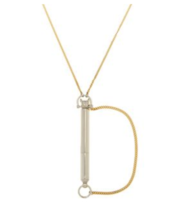 Marc Jacobs Necklace Dog Whistle Charm Oro Argento New $128 - £99.86 GBP