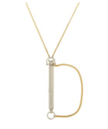 Marc Jacobs Necklace Dog Whistle Charm Oro Argento New $128 - $175.06 CAD