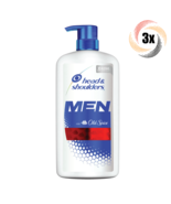 3x Bottles Head &amp; Shoulders Mens Old Spice 3 Action Formula Shampoo | 1L - £38.02 GBP