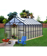 8&#39; x 16&#39; Black Monticello Greenhouse by Riverstone - Free Shipping - £4,642.79 GBP