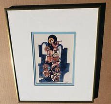 Hand signed &amp; numbered Amram Ebgi 1/500 Orchestra Hand colored Judaica Art Print - £303.70 GBP