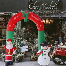 Giant Arch Santa Claus Snowman Inflatable Garden Yard Archway Christmas Ornament - £12,326.04 GBP+