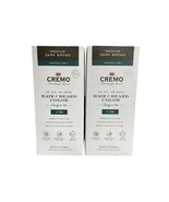 (2) Cremo No Mix No Mess Hair and Beard Color 2.7Oz Medium Dark Brown #09 - $1,670.91 MXN
