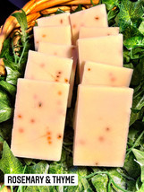 melscential Brand Body Soap-4.8oz bar-Rosemary &amp; Thyme-Hand Made-Cold Process - £7.09 GBP