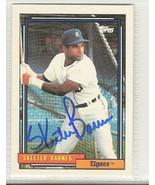 skeeter barnes signed Augotgraphed card 1992 topps - $9.98