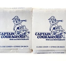 Captain Courageous Matchbooks Vintage Lot Of 2 Restaurant Nautical E33 - $19.99