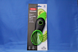 OXO Avocado Slicer Good Grips 3-in-1 One Size Green/black Durable Plastic - £8.51 GBP