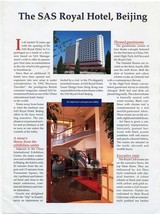The SAS Royal Hotel Brochure Beijing China Hotel &amp; Conference Facilities  - £14.28 GBP