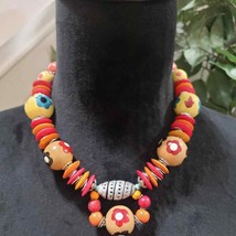 Women&#39;s Vintage Multicoloured Beaded Venetian Glass Beads Necklace - £27.97 GBP