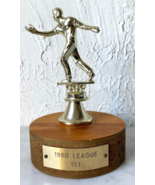 Horseshoe Champion Trophy - Men&#39;s 1st Place Trophy 1980 League Round Woo... - £37.84 GBP