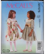 New Size 2 3 4 5 Girls Ruffles Lace Dress Petticoat Belt McCalls 7075 Pattern - $6.99