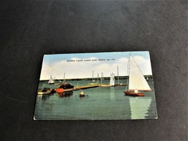 Illinois Valley Yacht Club, Peoria, Illinois -1952 Postmarked Postcard. - £12.49 GBP