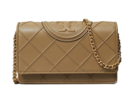 Tory Burch Fleming Soft Leather Wallet on Chain Crossbody Clutch ~NWT~ - £275.39 GBP