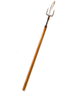 Long 2 Prong Fork - 34&quot;L - Wood Handle - Vintage/Antique - $76.16 CAD