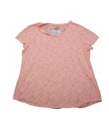 Tek Gear Shirt Womens XL Pink Cap Sleeve V Neck DryTek Performance Activ... - £18.69 GBP
