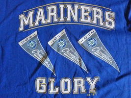 New w/o tags Blue Majestic Seattle Mariners Glory MLB Baseball T Shirt Adult L - £15.33 GBP