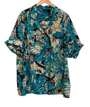 Maggie Barnes Blouse Women Plus Size 3X 26 28 Cruise Wear Beach Pockets ... - $14.85