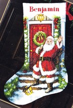 DIY Dimensions Welcome Santa House Christmas Eve Cross Stitch Stocking Kit 08901 - £30.33 GBP