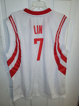 Adidas NBA Jersey Houston Rockets Jeremy Lin White sz L - £19.50 GBP