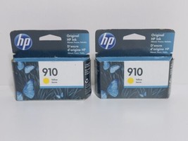 HP Genuine 910 Yellow Ink 3YL60AN New 2 Pack - $19.79