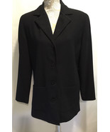 Karen Scott Women&#39;s Career Work Office Dress Black Button Blazer Jacket ... - £24.26 GBP