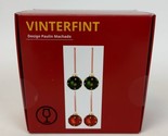 IKEA VINTERFINT Decorative 2&quot; Ornaments Green Red Bauble New 005.576.02 - $16.34