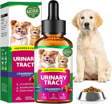 Cat & Dog Urinary Tract Infection Treatment, Natural UTI Care Drops, Kidney and - £15.86 GBP