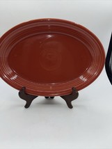 fiesta ware Retired Color-PERSIMMON- Orange- Large Oval Platter 13.5”x 9.5” - £14.83 GBP