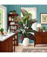 Artificial Alocasia Tropical Versatile Fake Green Plant Indoor Outdoor Gift - $40.37 CAD