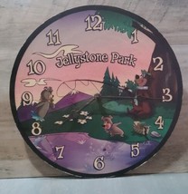 Yogi Bear Jellystone Park Wooden Wall Clock Vintage Ranger Smith Boo Boo Working - £56.13 GBP