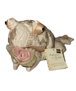 Russ Berrie Fiona Gold Pink Plush Beanie Frog Flower Reflections on livi... - €9,81 EUR