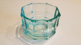Vintage Light Aqua Blue Glass Candy Dish Bottom Six Sided (No Lid) - $9.85
